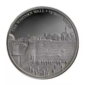Die Klagemauer, Ansichten von Jerusalem, 1 Unze Silbermünze (Bullion), 38.7 mm