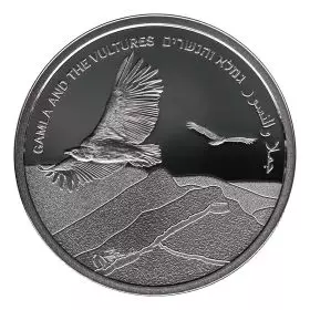 Commemorative Coin, Gamla And The Vultures, Silver 925, Prooflike, 30 mm, 14.4 g - Reverse