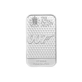 007 James Bond 1oz Silver Bar Minted Diamonds are Forever
