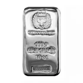 10 oz. Silver Bar Germania Mint