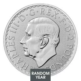 1 oz Silver Coin - Britannia King Charles Random Year