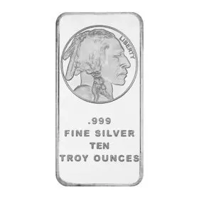 10 oz. Silver Buffalo Replica Bar Highland Mint