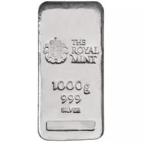 1 Kilo Silver Cast Bar - The Royal Mint