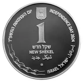 Israel Stands Together - Israel's Independence Day Commemorative Coin - 14.4 g 925/Silver Coin, 30 mm