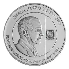 Chaim Herzog - 37.0 mm, 26 g, Silver935