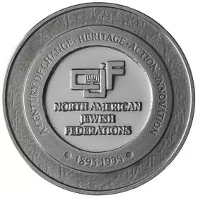 100th Anniversary of the Jewish Federation - 37.0 mm, 26 g, Silver935