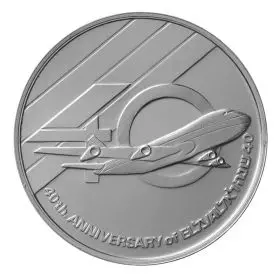 El Al 40th Anniversary - 37.0 mm, 26 g, Silver935