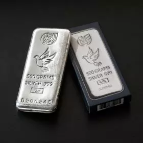 500 grams 999 Silver Bar Dove of Peace