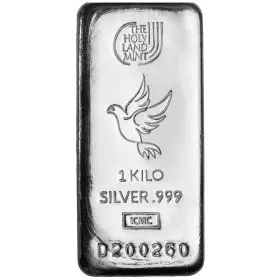1 Kilo Silver Bar - Dove of Peace - The Holy Land Mint