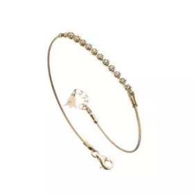 14K Gold cable Bracelet with Diamonds 0.225ct