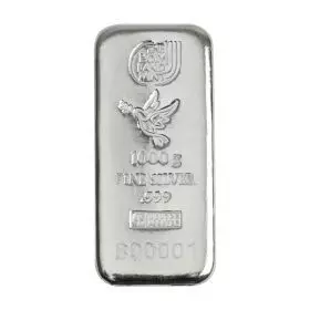 سبيكة من الفضة النقية حمامة 1كيلو جرام  - Holy Land Mint