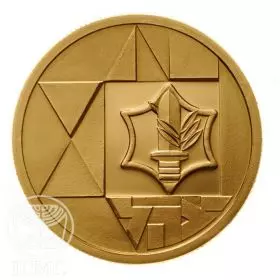 Commemorative Coin, Valor, Proof Gold, 30 mm, 17.28 gr - Obverse