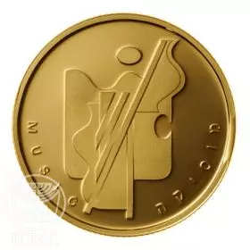 Commemorative Coin, Music, Proof Gold, 30 mm, 16.96 gr - Obverse