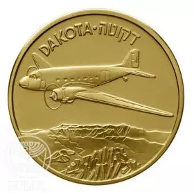 State Medal, Dakota, Airplanes that Made History, Gold 585, 30.5 mm, 17 gr - Obverse