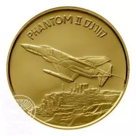 State Medal, Phantom, Airplanes that Made History, Gold 585, 30.5 mm, 17 gr - Obverse