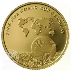 Commemorative Coin, FIFA 2006 World Cup Germany, Proof Gold, 27 mm, 7.77 gr - Obverse