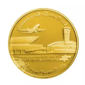 Ben Gurion Airport Terminal 3 - Gold/585, Proof, 30.5 mm, 17 g