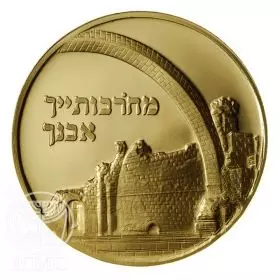 Hurva Synagogue - 30.5 mm, 17 g, Gold585 Proof
