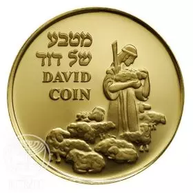 King David - 30.5mm, 17g, 14k Gold Proof Medal