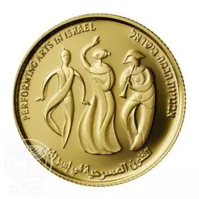 Commemorative Coin, Performing Arts, Proof Gold, 30 mm, 16.96 gr - Obverse