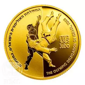 Commemorative Coin, Judo, Gold 916, Proof, 30 mm, 16.96 g - Obverse