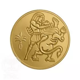 Commemorative Coin, Samson and the Lion, Prooflike Gold, 13.92 mm, 1.24 gr - Obverse
