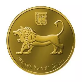 Schrein des Buches, Jerusalem von Gold, 1 Unze 9999/Goldmünze 32 mm