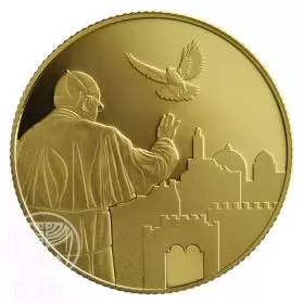 State Medal, Pope's Visit to Israel, Gold Medal, Gold 917, 30.0 mm, 17 gr - Obverse