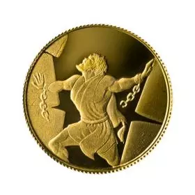 Commemorative Coin, Samson in the Philistine House, Proof Gold, 13.92 mm, 1.24 gr - Obverse