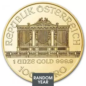 Austrian Philharmonic Gold Coin 1oz. Random Year