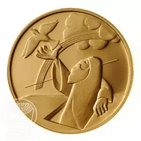 Commemorative Coin, Noahs Ark, Proof Gold, 30 mm, 17.28 gr - Obverse