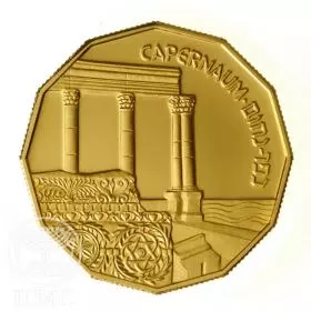 Commemorative Coin, Capernaum, Proof Gold, 22 mm, 8.63 gr - Obverse