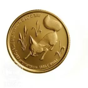 Commemorative Coin, Fox and Vineyard, Proof Gold, 18 mm, 3.46 gr - Obverse