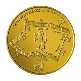 Jaffa-Tor, Tore von Jerusalem, 1 Unze Goldmünze (Bullion) 32 mm
