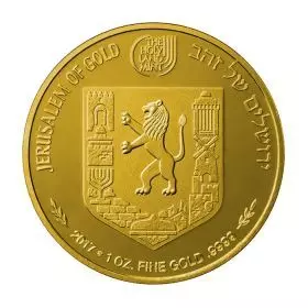 Das jüdische Viertel, Ansichten von Jerusalem, 1 Unze Goldmünze (Bullion) 32 mm