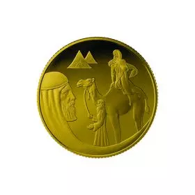 Commemorative Coin, Isaac and Rebecca, Gold 999, Proof , 13.92 mm, 1.244 gr - Obverse