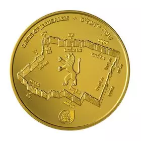New Gate, Gates of Jerusalem, 1 oz Gold Bullion 32 mm