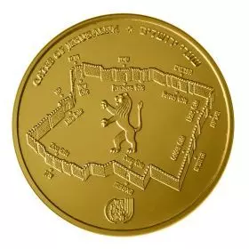 Goldenes Tor, Tore von Jerusalem, 1 Unze Goldmünze (Bullion) 32 mm