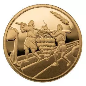 Commemorative Coin, The Twelve Spies, Gold 917 22k, Proof, 30 mm, 16.96 gr - Obverse