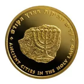 Old Acre - 1 oz 9999/Gold Bullion, 32 mm, 3rd in the "Ancient Cities Of The Holy Land" Bullion Series