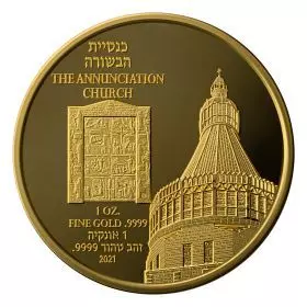 Kirche der Verkündigung - Gold 9999, 32 mm, 1 Unze