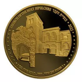 Church of the Holy Sepulchre - 1 oz 9999/Gold Bullion, 32 mm, "Holy Land Sites" Bullion Series