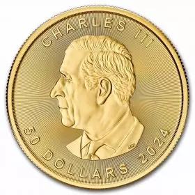 Canadian Maple Leaf Gold Coin 1Oz 2024