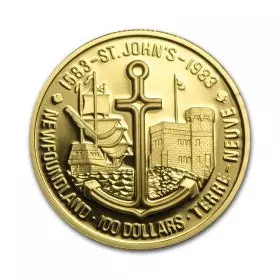 1/2 oz Gold Coin - Canada St. John's Newfoundland 1983