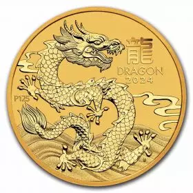 2 oz Gold Coin - Year of the Dragon 2024