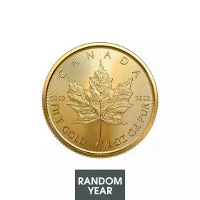 Canadian Maple Leaf Gold Coin 1/4 oz. Random Year