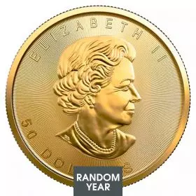 Canadian Maple Leaf Gold Coin 1oz. Random Year