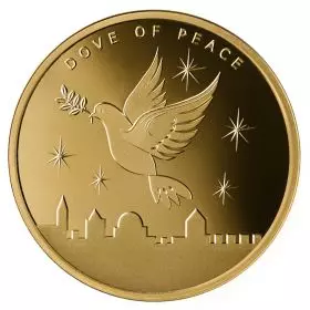 1 oz Gold Bullion Dove of Peace 2023 - Front