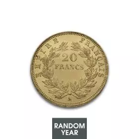 Gold coin -  France 20 Francs Napoleon III Random year