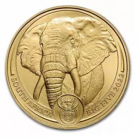 1 oz Gold Coin - Elephant South African Big Five 2022 